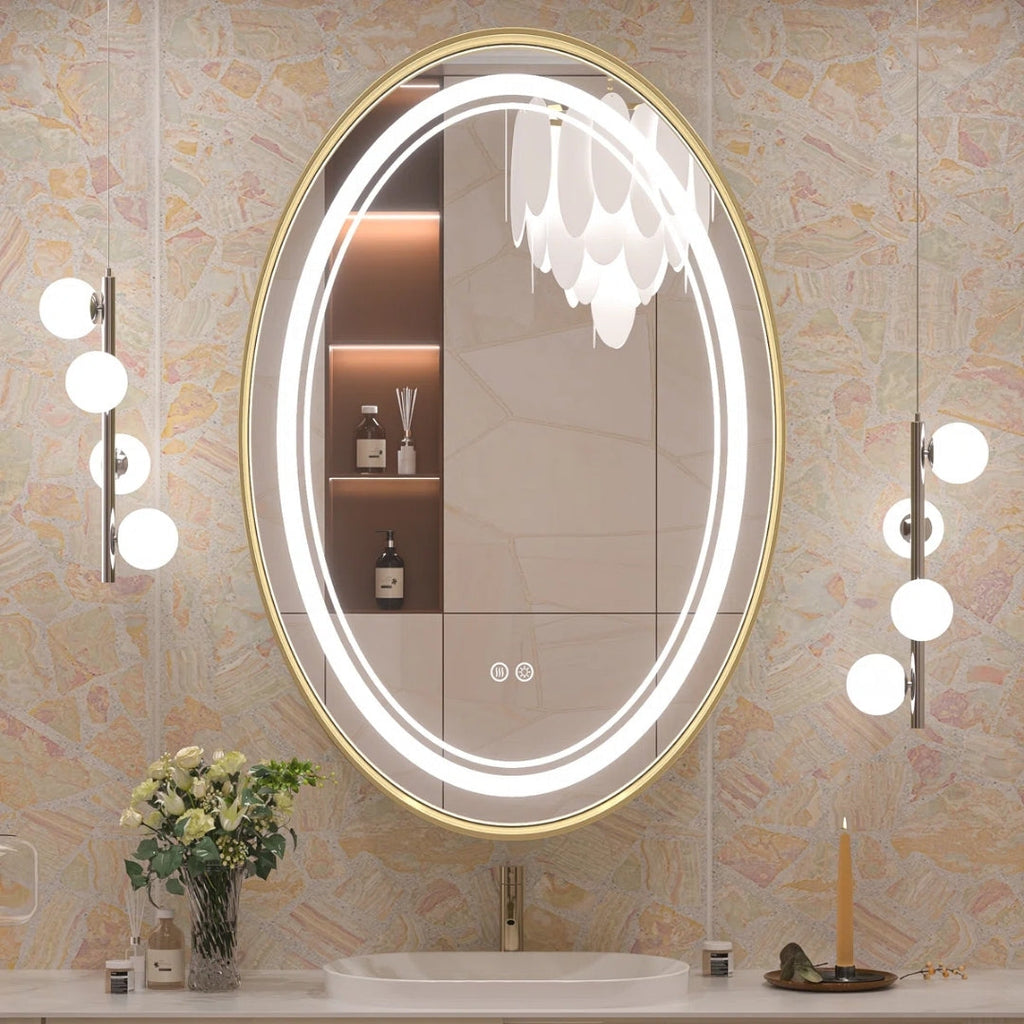 Aurora Oval LED Mirror
