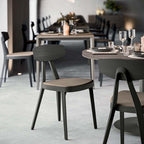 Modern Matte Charcoal Dining Chair