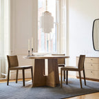 Sculpted Base Wooden Cafe Table