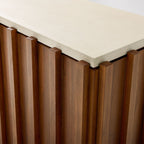 Modern Textured Wood TV unit


