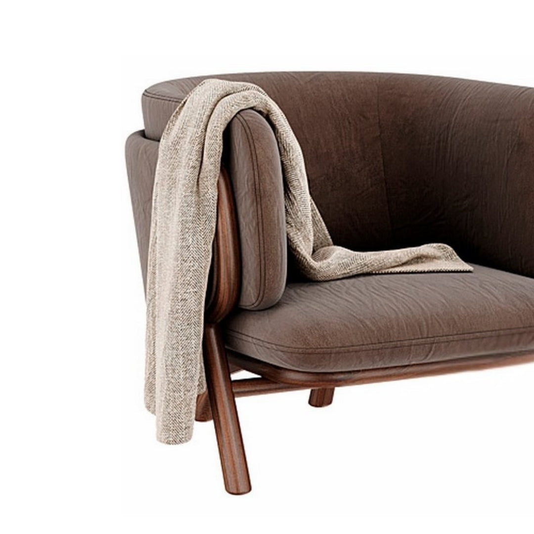 Modern Luxe Beige Accent Chair