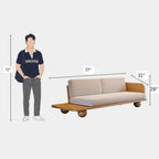 3 Seater Solace Platform Lounge Sofa
