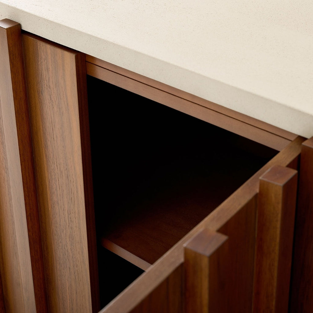 Modern Textured Wood TV unit


