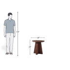 Mid-Century Walnut Finish Side Table