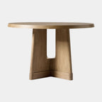 Sculpted Base Wooden Cafe Table