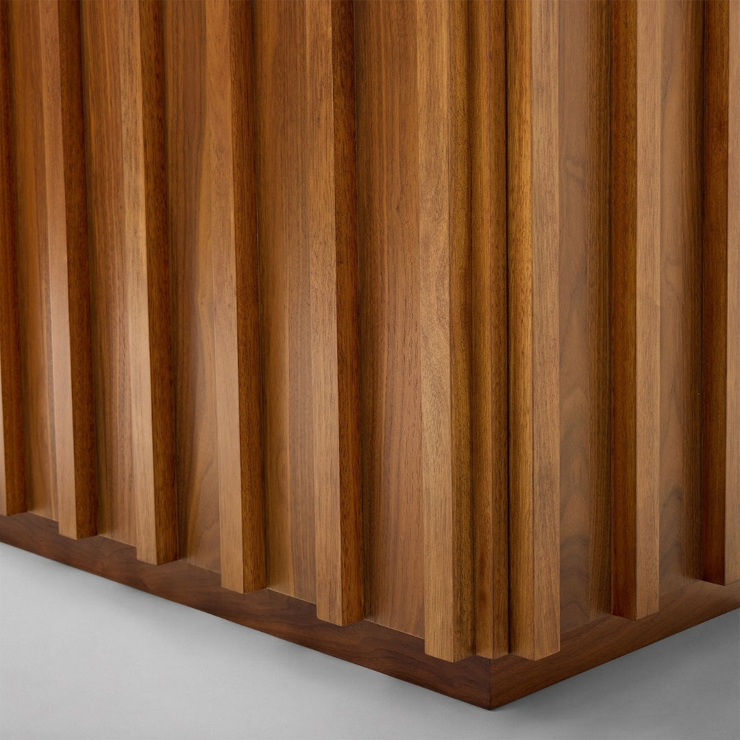 Modern Textured Wood TV unit


