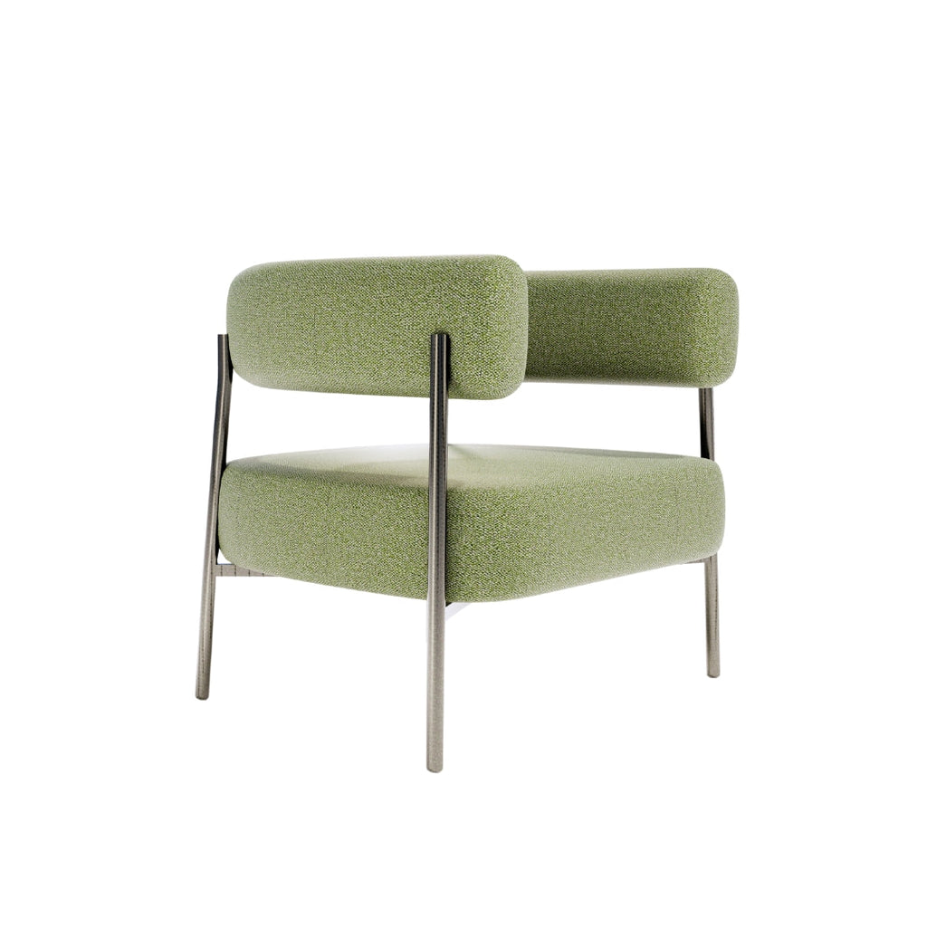 Modern Curve Upholstered Accent Chair