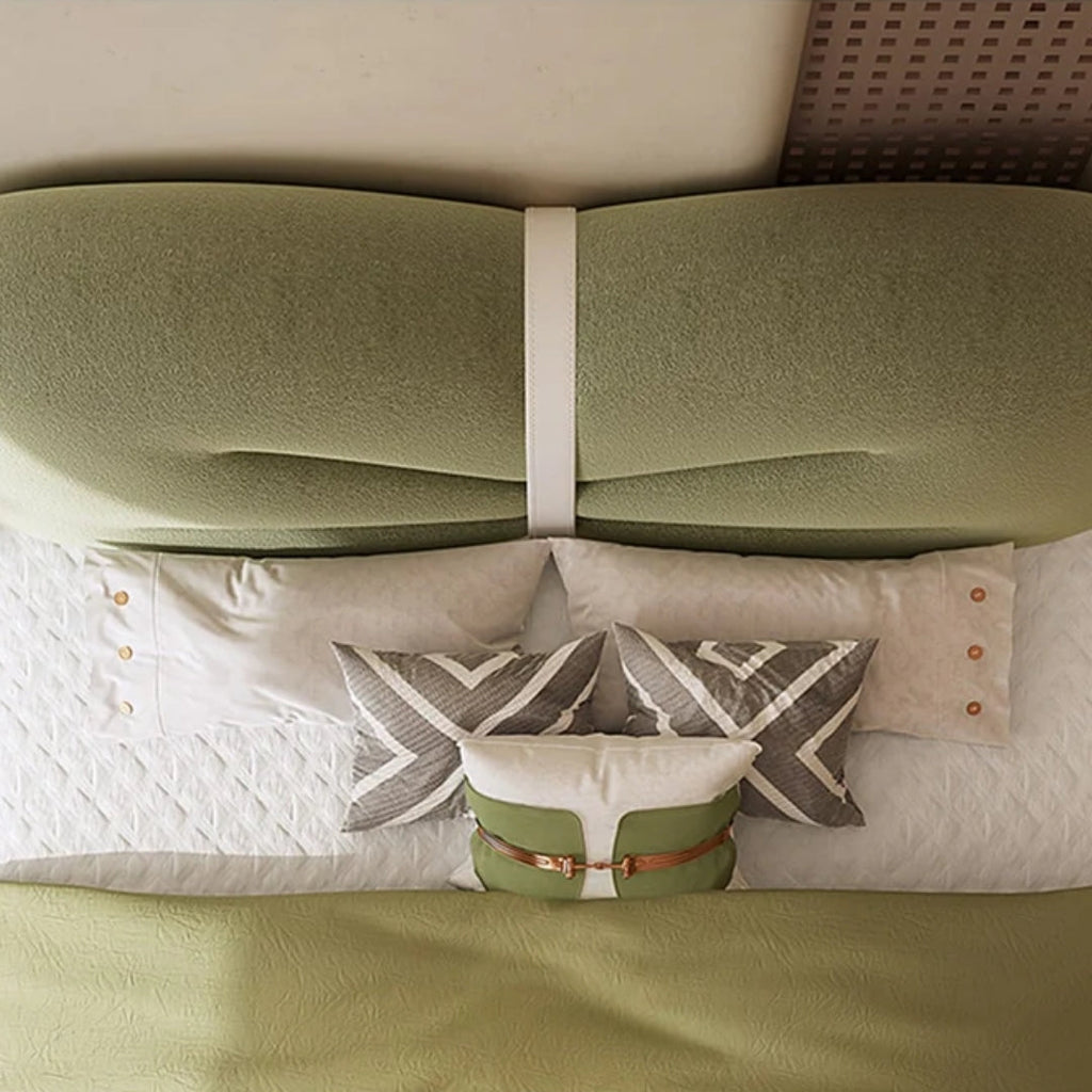 Olive Dream Comfort Upholstered Bed for Luxury Bedroom