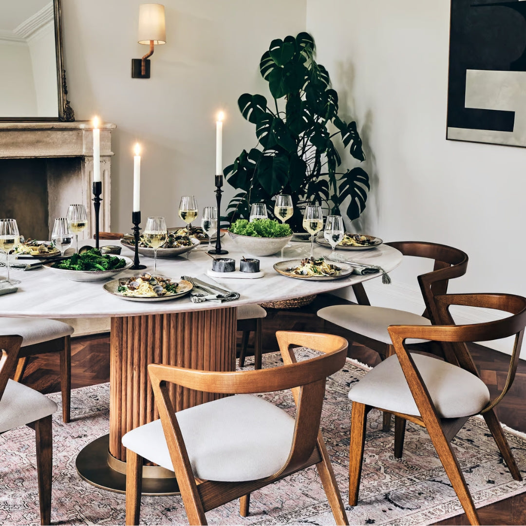 Olive Green Modern Arch Dining Chair