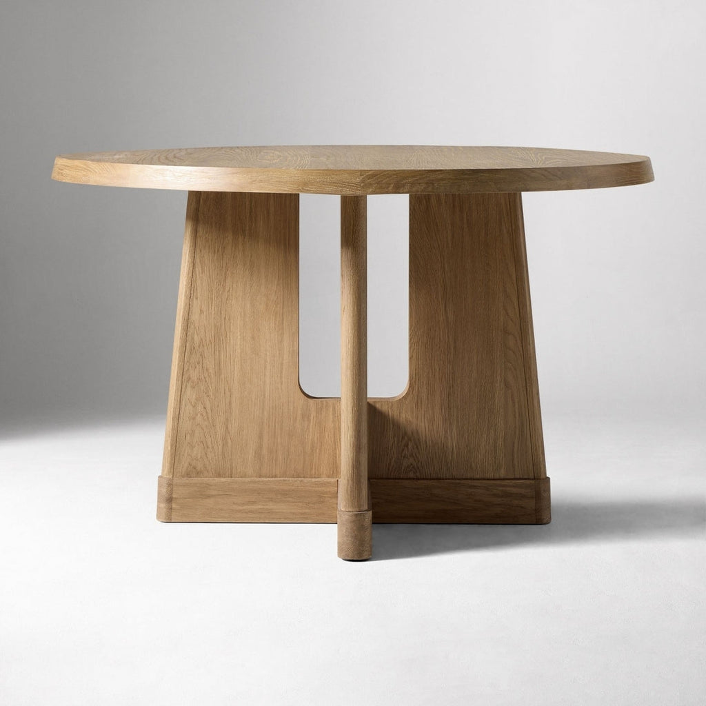 Sculpted Base Wooden Cafe Table