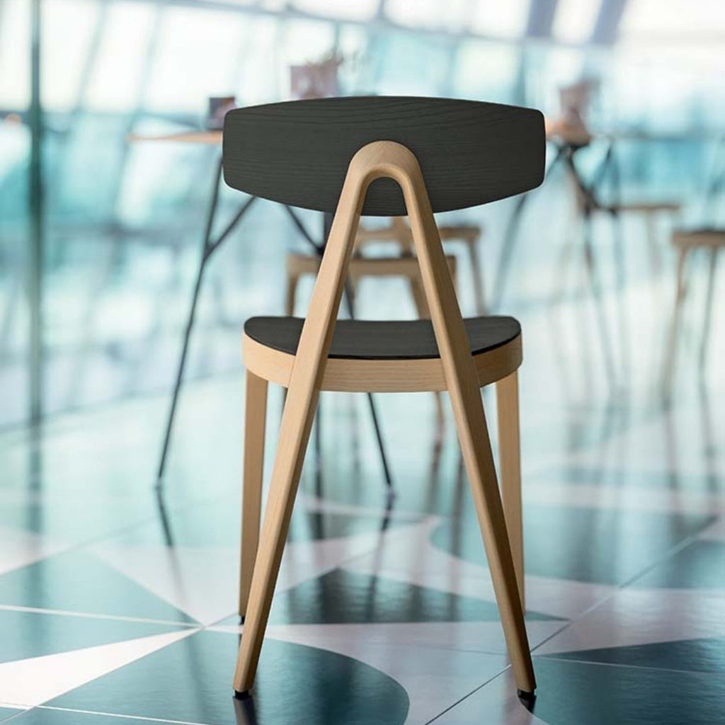 Modern Matte Charcoal Dining Chair