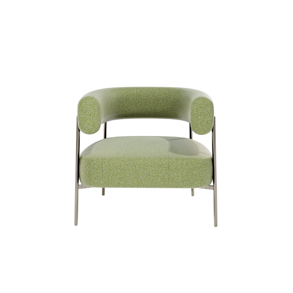 Modern Curve Upholstered Accent Chair