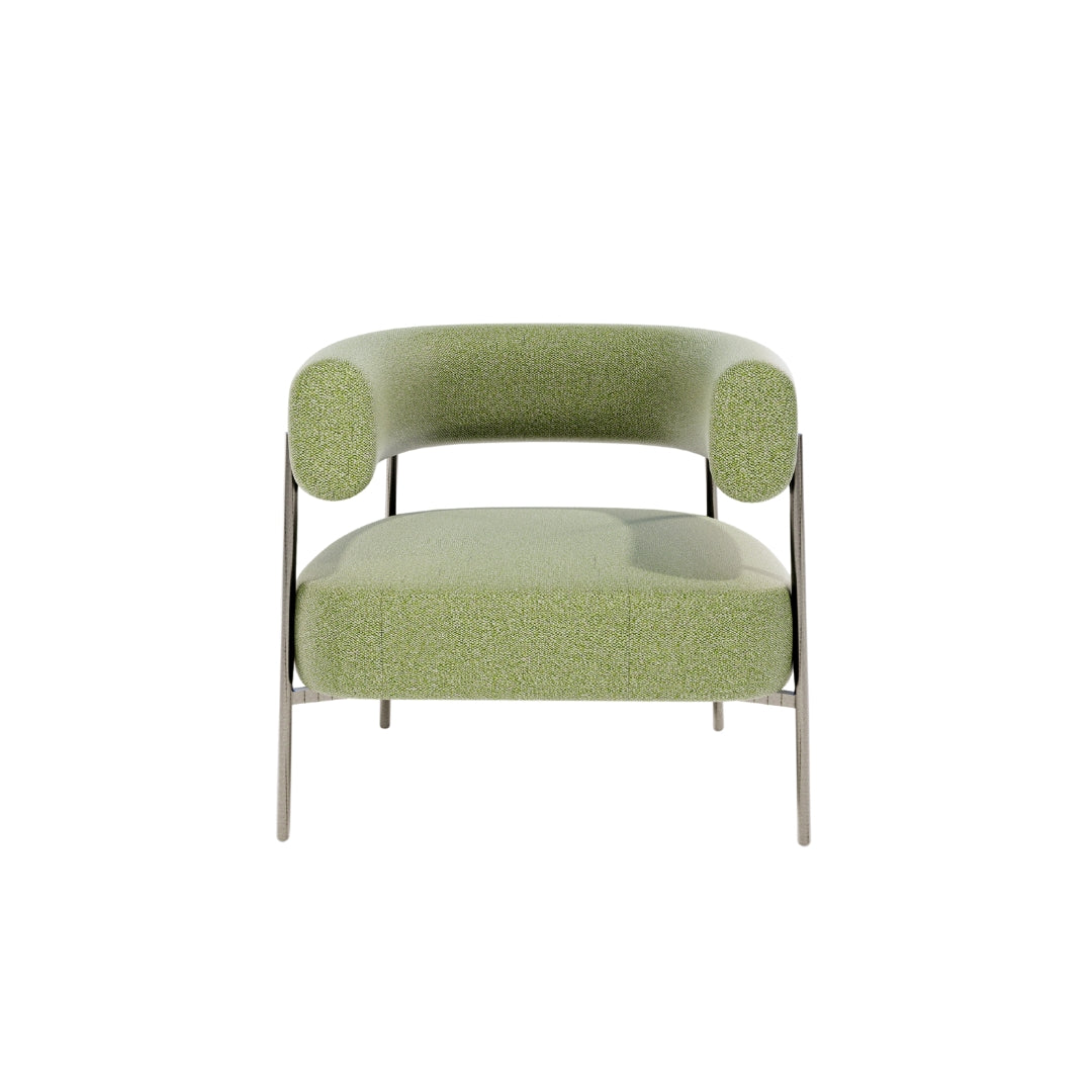 Modern Curve Upholstered Accent Chair