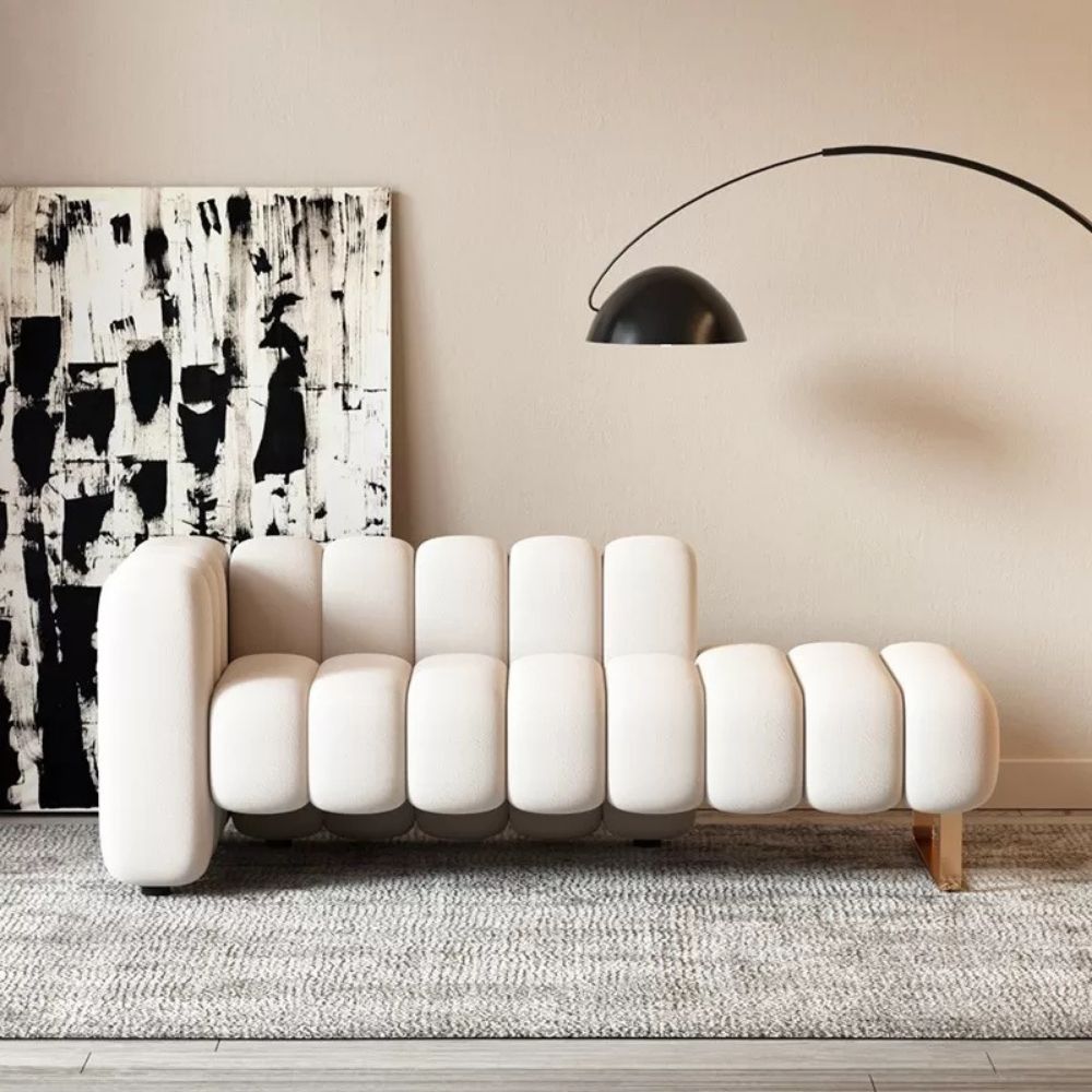 3 Seater Tufted Lounger Sofa