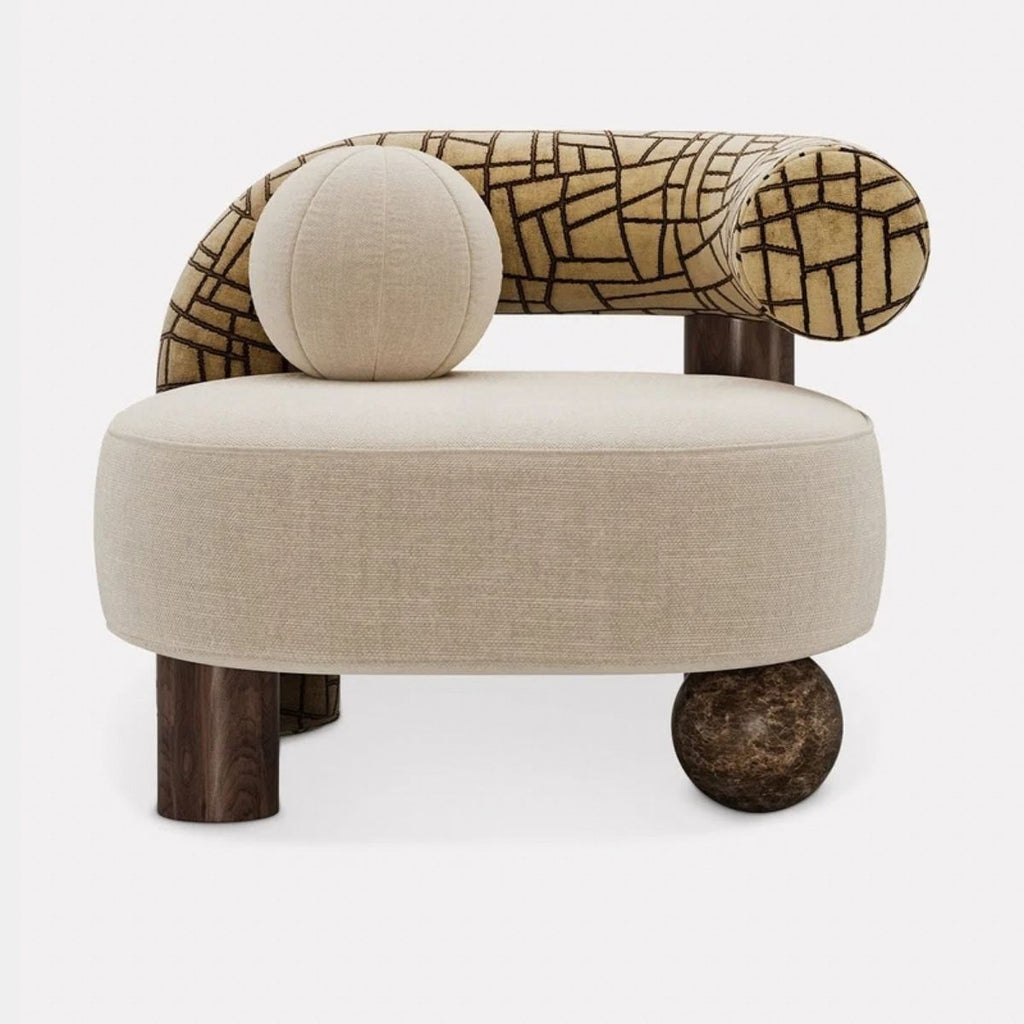Modern Cove Sculptural Accent Chair
