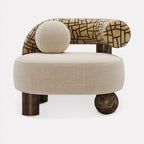 Modern Cove Sculptural Accent Chair