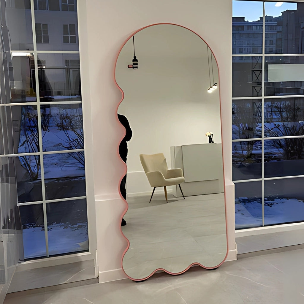 Sculpted Ripple Edge Full-Length Mirror
