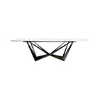 8 Seater Rectangular Italian Marble Top Dining Table 