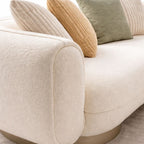 3 Seater Luxe Rounded Lounge Sofa
