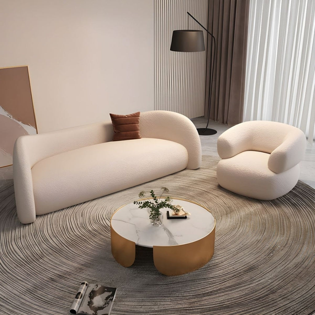 3 Seater Aura Soft Curved Sofa