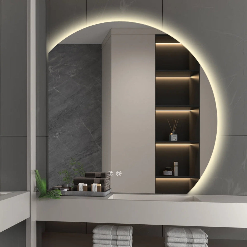 Modern Eclipse LED Mirror