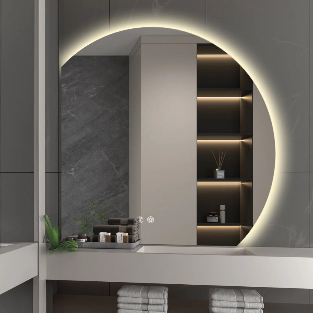 Modern Eclipse LED Mirror