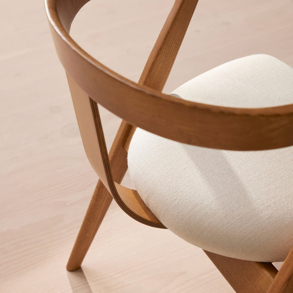 Olive Green Modern Arch Dining Chair