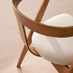 Olive Green Modern Arch Dining Chair