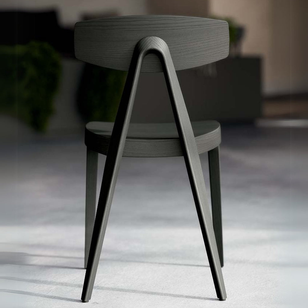 Modern Matte Charcoal Dining Chair