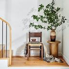 Pillar Base Lightwood Side Table