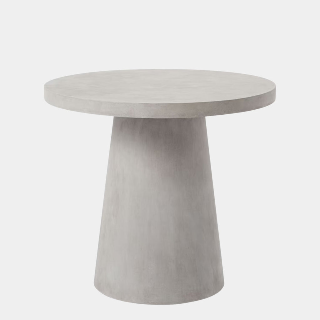 Minimalist Round Cement Cafe Table
