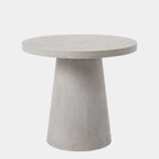 Minimalist Round Cement Cafe Table
