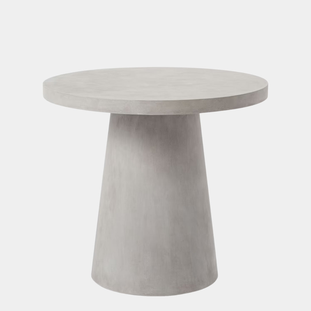 Minimalist Round Cement Cafe Table
