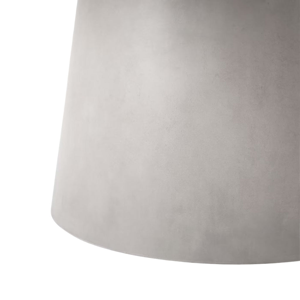 Minimalist Gray Round Base Cafe Table 