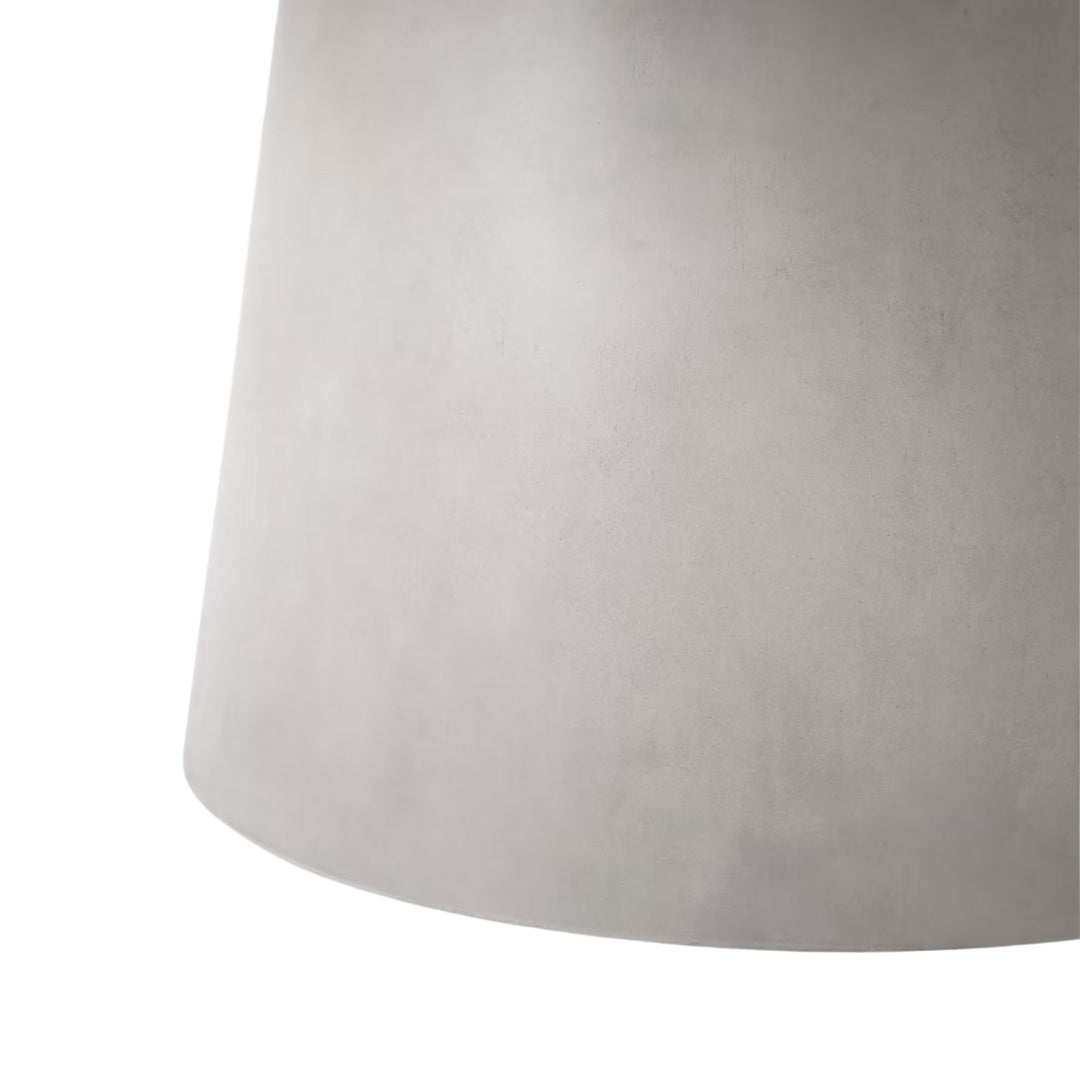 Minimalist Gray Round Base Cafe Table 