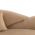 4 Seater Stylish Curved Sofa with Slender Legs