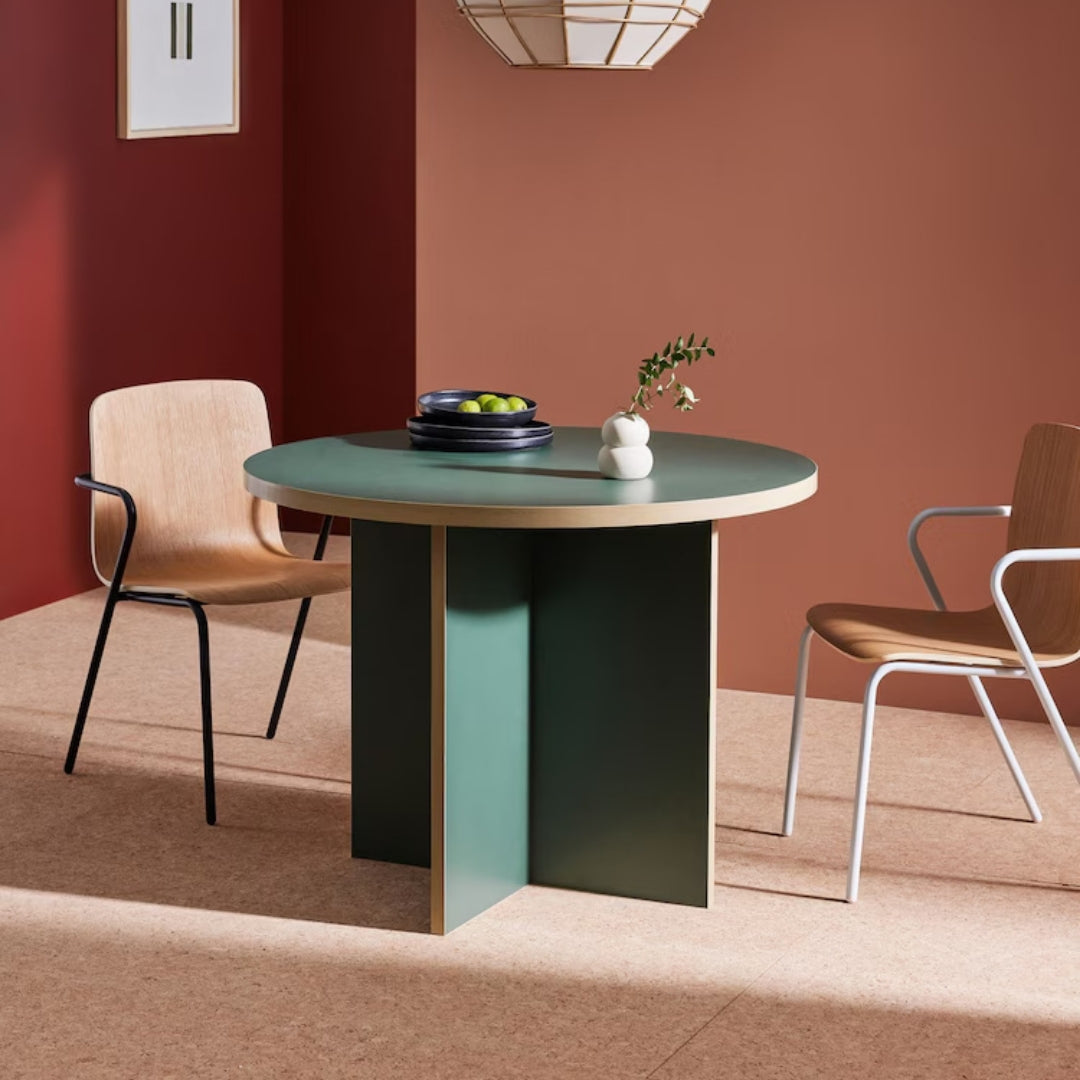 Modern Green Round Cafe Table