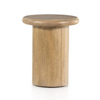 Pillar Base Lightwood Side Table
