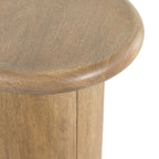 Pillar Base Lightwood Side Table