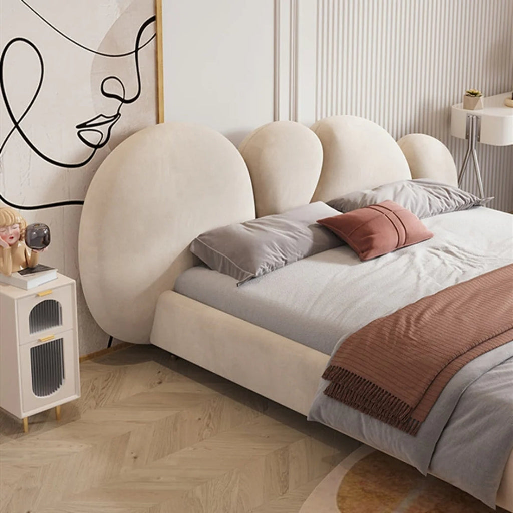 Celeste Cloud Upholstered Bed with Comforting Headboard