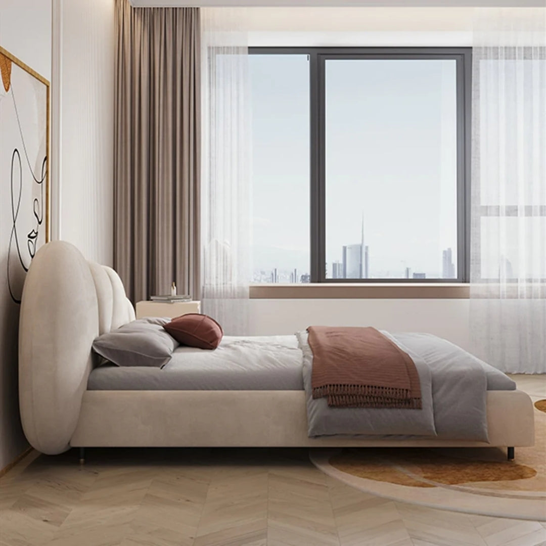 Celeste Cloud Upholstered Bed with Comforting Headboard