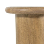 Pillar Base Lightwood Side Table
