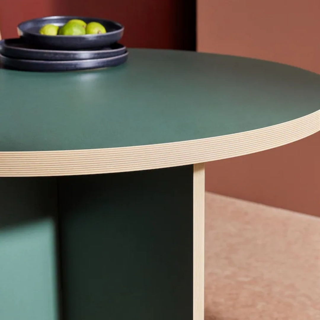 Modern Green Round Cafe Table