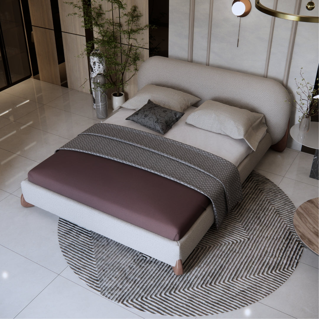 Upholstered king size bed online