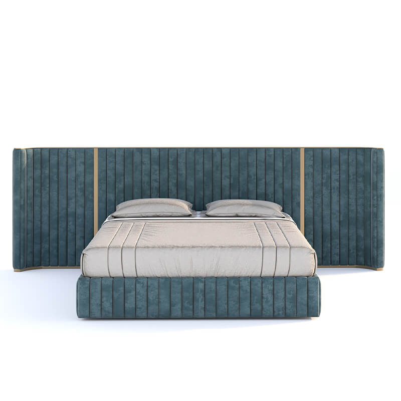 Upholstered king size bed online
