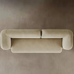 3 Seater Dune Organic Floating Curved Sofa