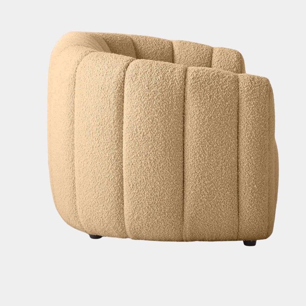 2 Seater Contemporary Curved Lounge Sofa
