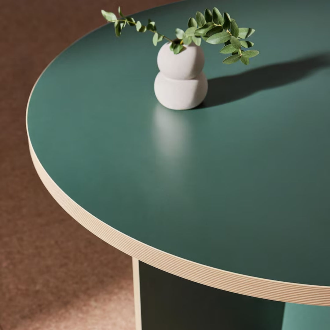 Modern Green Round Cafe Table
