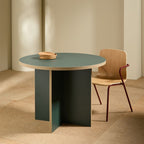 Modern Green Round Cafe Table