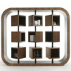 Multipurpose Abacus Designed Double Sided Bookcase